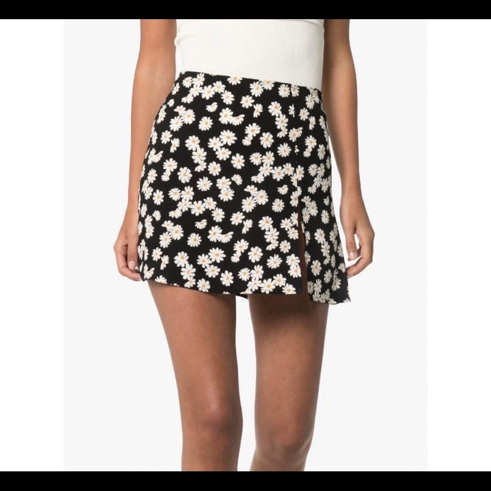Reformation Margot skirt, Daisy print 4